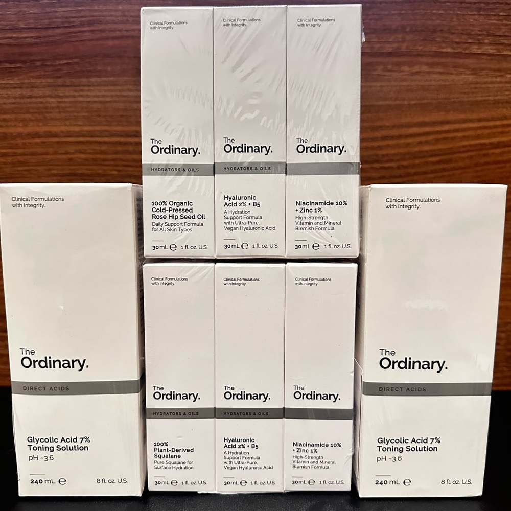 NEW‼️ 8 x THE ORDINARY SKINCARE SET OF 8 GIFT SERUM BEAUTY BUNDLE - SEALED